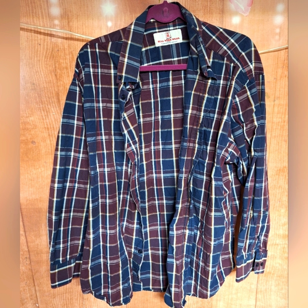 RWW Men's button down flannel shirt size XL